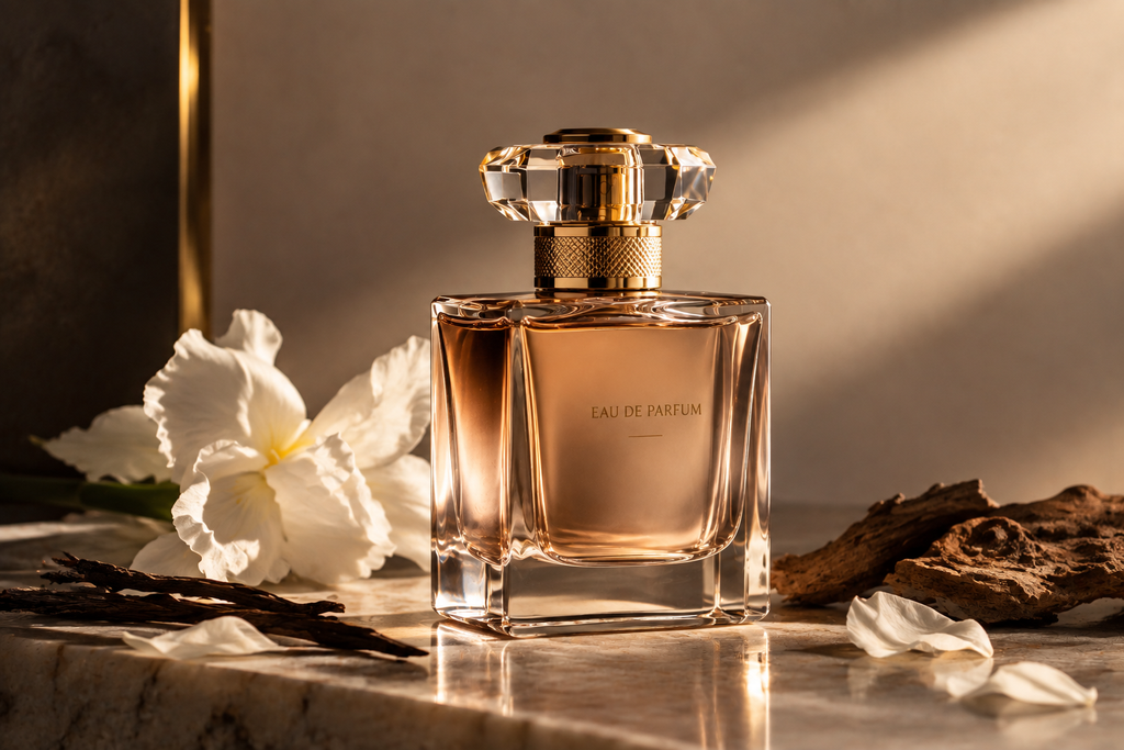 Luxury perfume bottle showcasing elegant fragrance trends